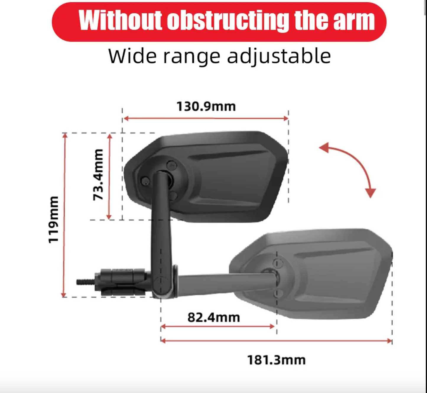 Bike Mirror RM15E Left